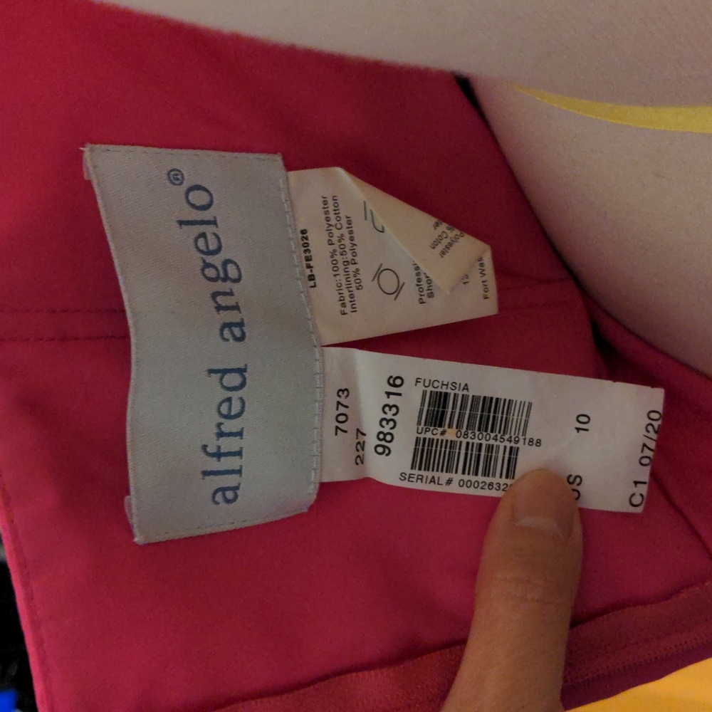 Alfred Angelo Barbie Pink Strapless dress size 10 - Picture 6 of 6